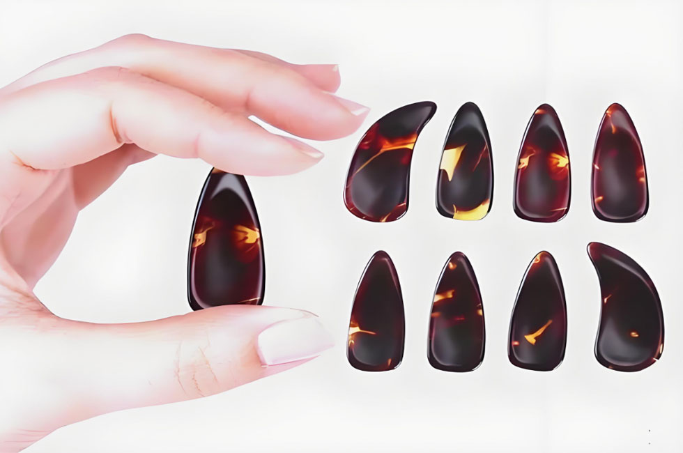 tortoise-shell-nails for Guzheng