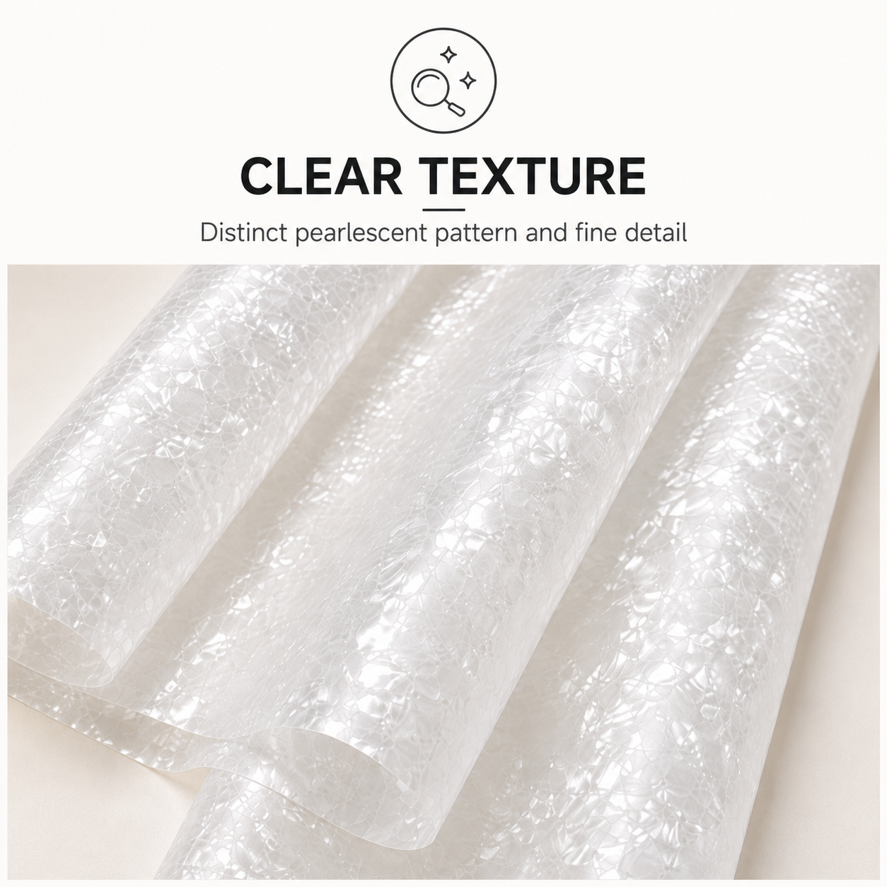 Mother-of-Pearl Sheets PVC Features-CLEAR TEXTURE
