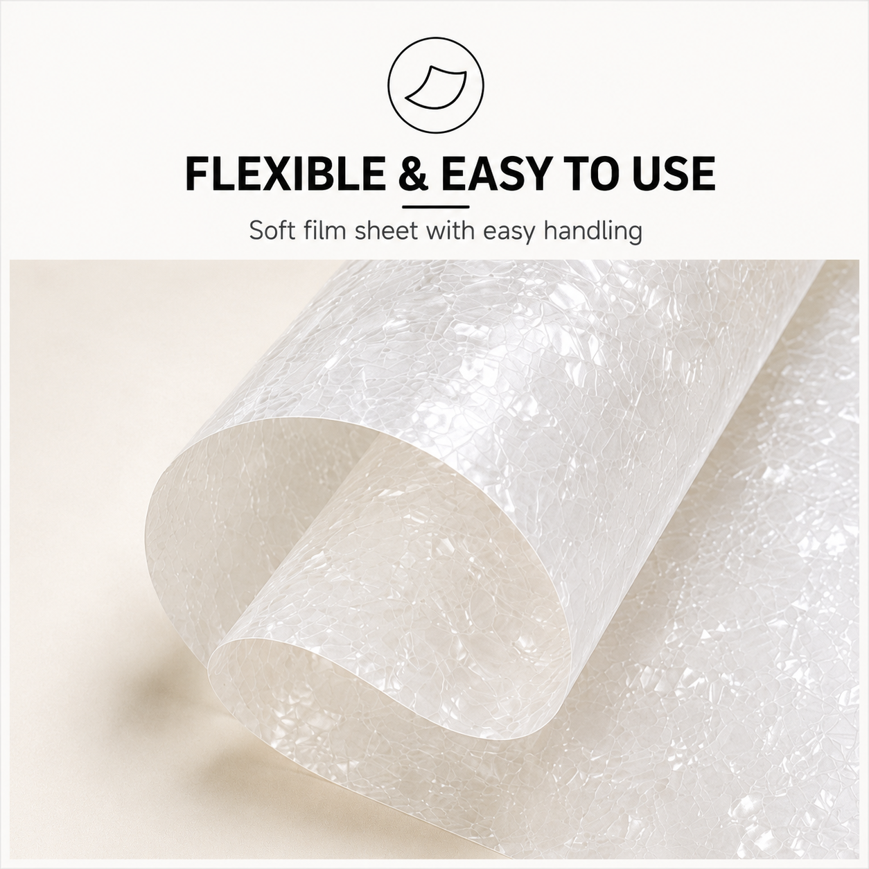 Mother-of-Pearl Sheets PVC Features-FLEXIBLE & EASY TO USE