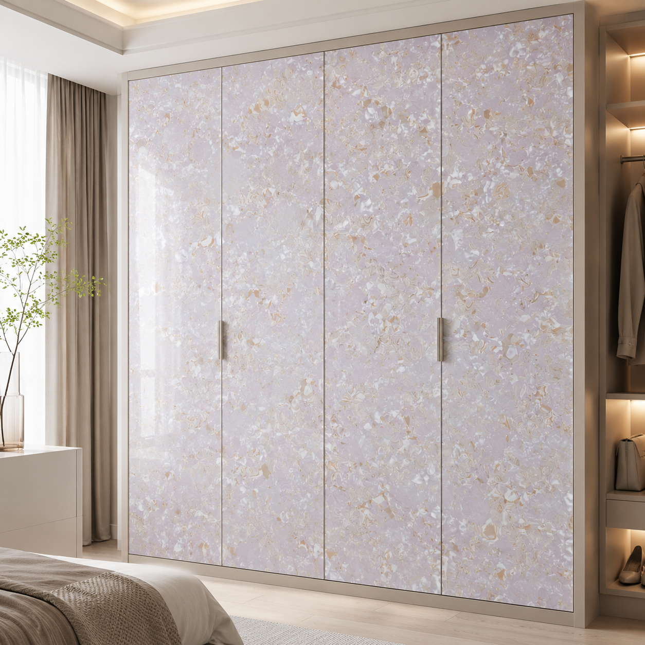 Mother-of-Pearl Sheets PVC for furniture decoration Mother-of-Pearl Sheets PVC for furniture decoration